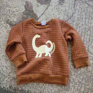 Quilted Dino Sweater